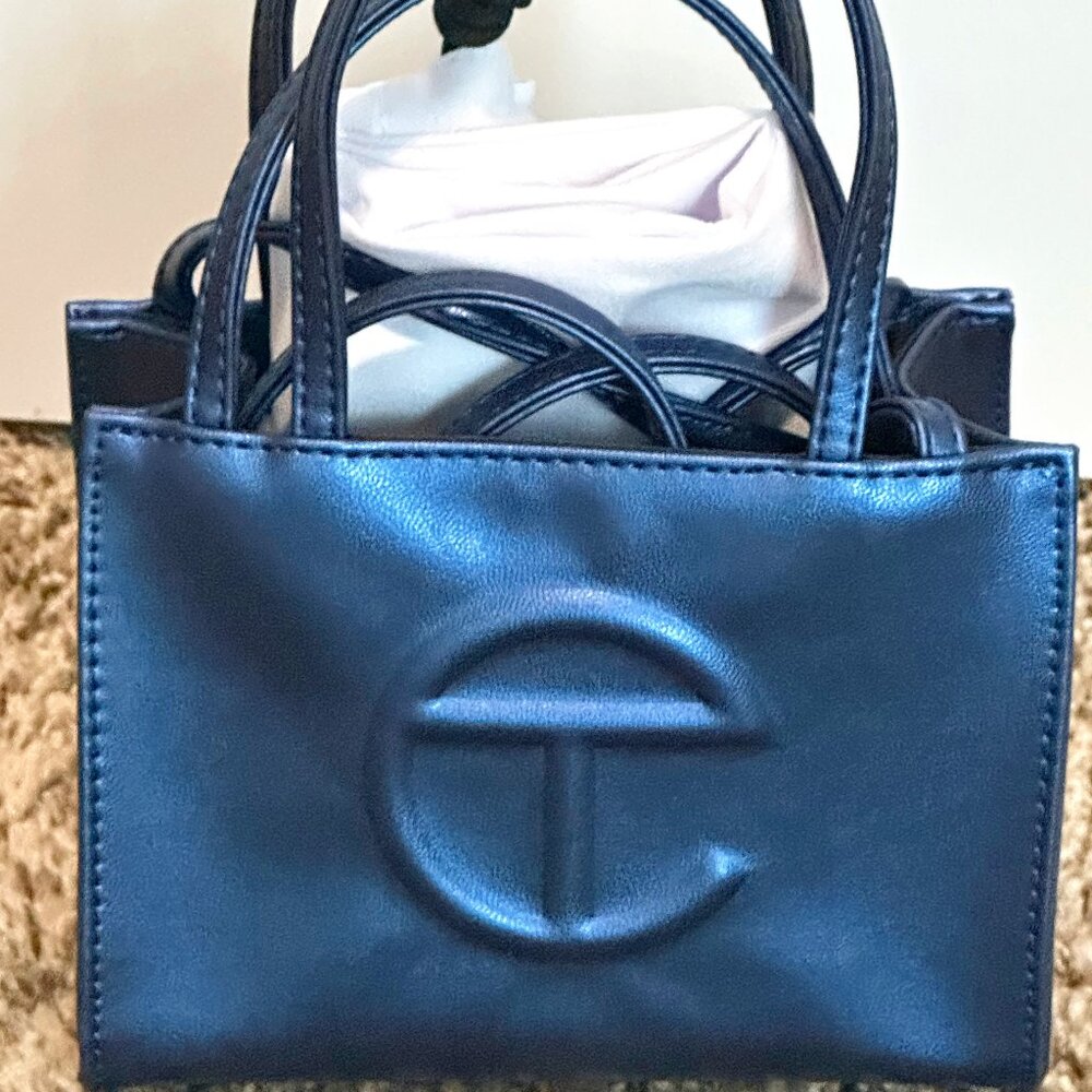 Telfar Small Crossbody shopping Bag (Cobalt)